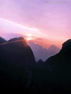 张家界 天门山 著名景点 旅游