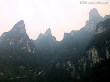 张家界 天门山 著名景点 旅游