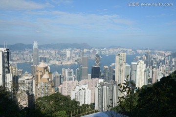 鸟瞰香港 山顶