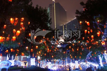 重庆国泰广场夜景