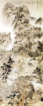 趙左 山居閑眺圖