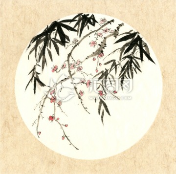 國畫竹子 國畫梅花
