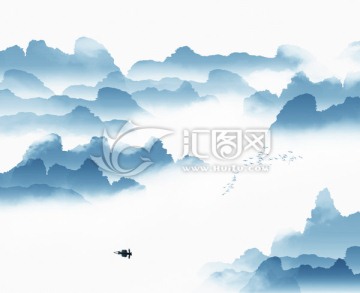 水墨山水畫