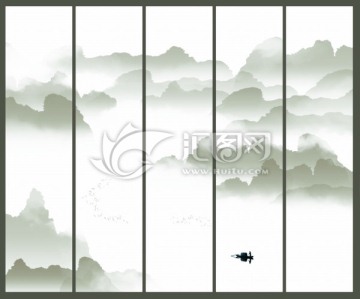 水墨山水畫
