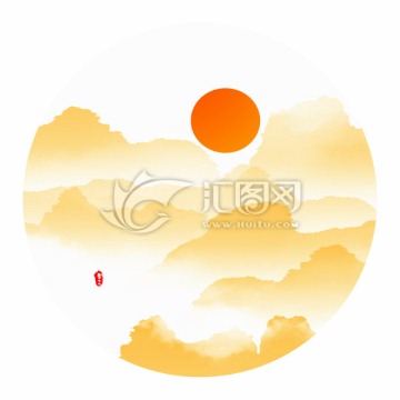水墨山水畫