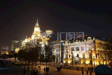 外滩夜景 外滩建筑群