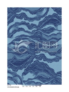藍(lán)色水紋波浪