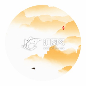 水墨山水畫