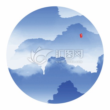水墨山水畫