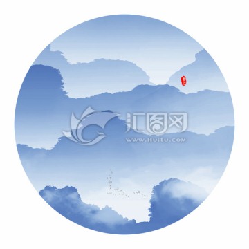 水墨山水畫