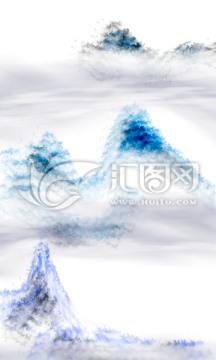 水墨遠山 玄關 合層