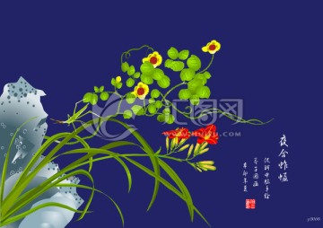 夜合蚱蜢