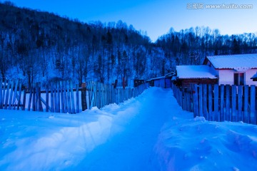 雪村 雪乡 夜色