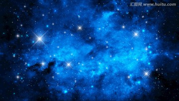 藍色星空背景