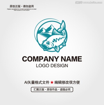 钓鱼LOGO设计