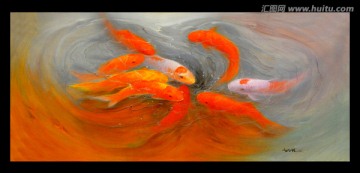 油畫金魚
