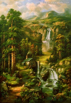 高清風(fēng)景油畫