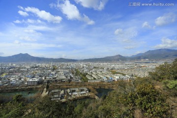 丽江 象山俯视 丽江市