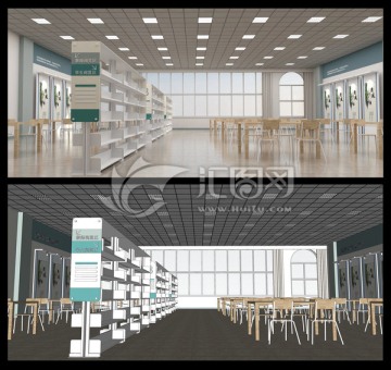 圖書館模型skp