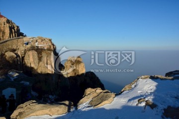 泰山冬日风景