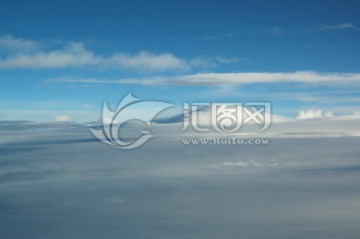 天空云层航拍 冷色调背景素材