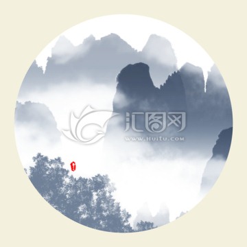 水墨山水畫
