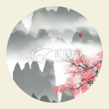 水墨山水畫