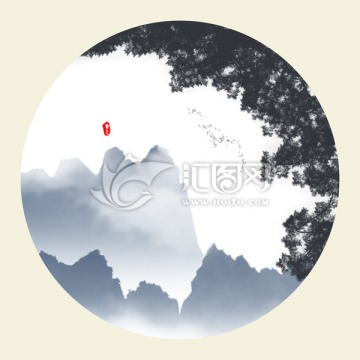 水墨山水畫