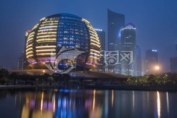 杭州钱江新城 杭州夜景