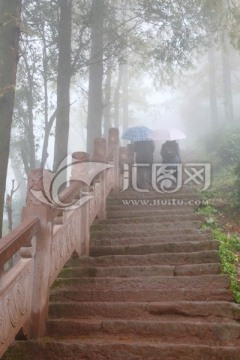 齐云山登山小道