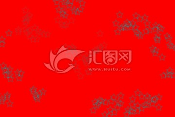 紅色星星紋理 合層