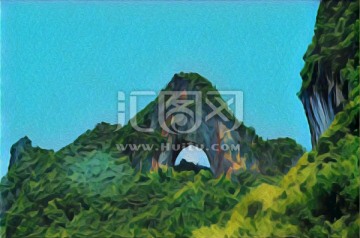 桂林山水裝飾畫