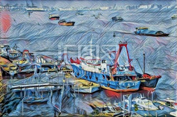 装饰画渔人码头