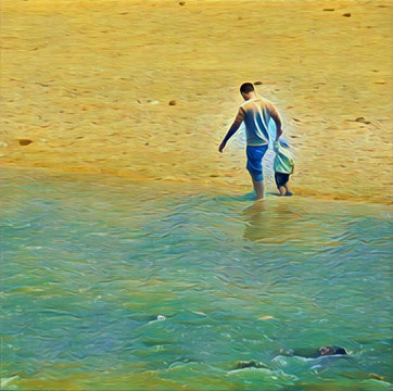 親情油畫