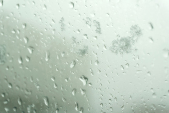 车窗 雨雪