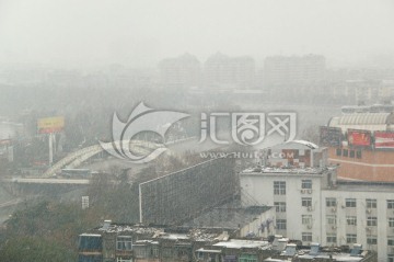 合肥南淝河 合肥雪景