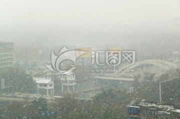 合肥南淝河 合肥雪景