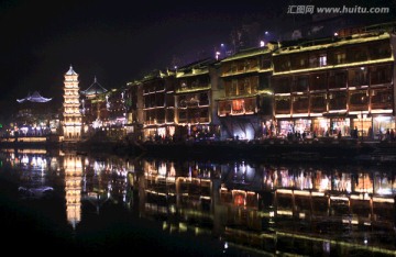 凤凰古城 夜景 湘西 著名景点