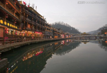 凤凰古城 夜景 湘西 著名景点