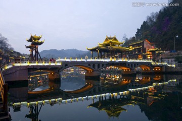 凤凰古城 夜景 湘西 著名景点