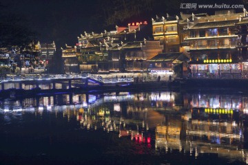 凤凰古城 夜景 湘西 著名景点