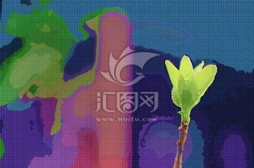 油畫嫩芽