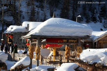 雪乡 雪景 白雪 乡愁 乡村