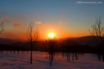 林海雪原 雪乡 日出