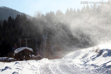 林海雪原 雪乡 山 松树 松林