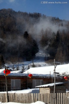 雪乡 双峰林场 春节 红灯 灯