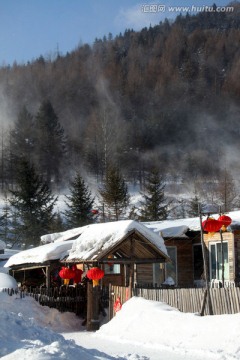 雪乡 双峰林场 春节 红灯 灯