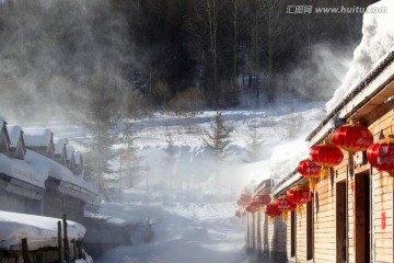 雪乡 双峰林场 春节 红灯 灯