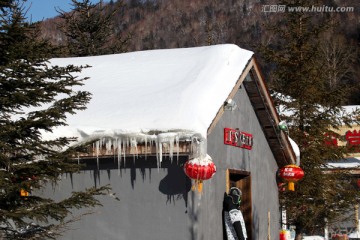 雪乡 双峰林场 春节 红灯 灯