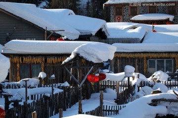 雪乡 双峰林场 春节 红灯 灯